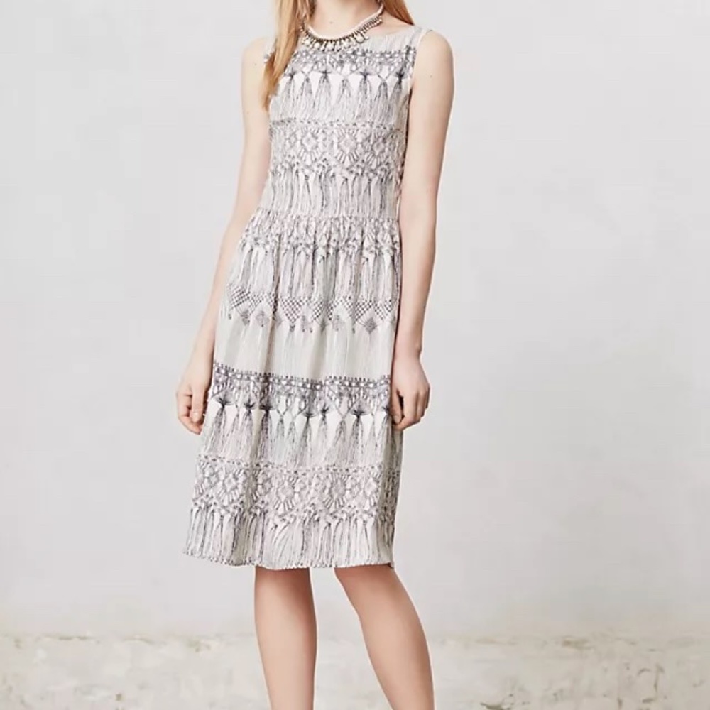 Silk Anthropologie Alexandra Grecco Dress